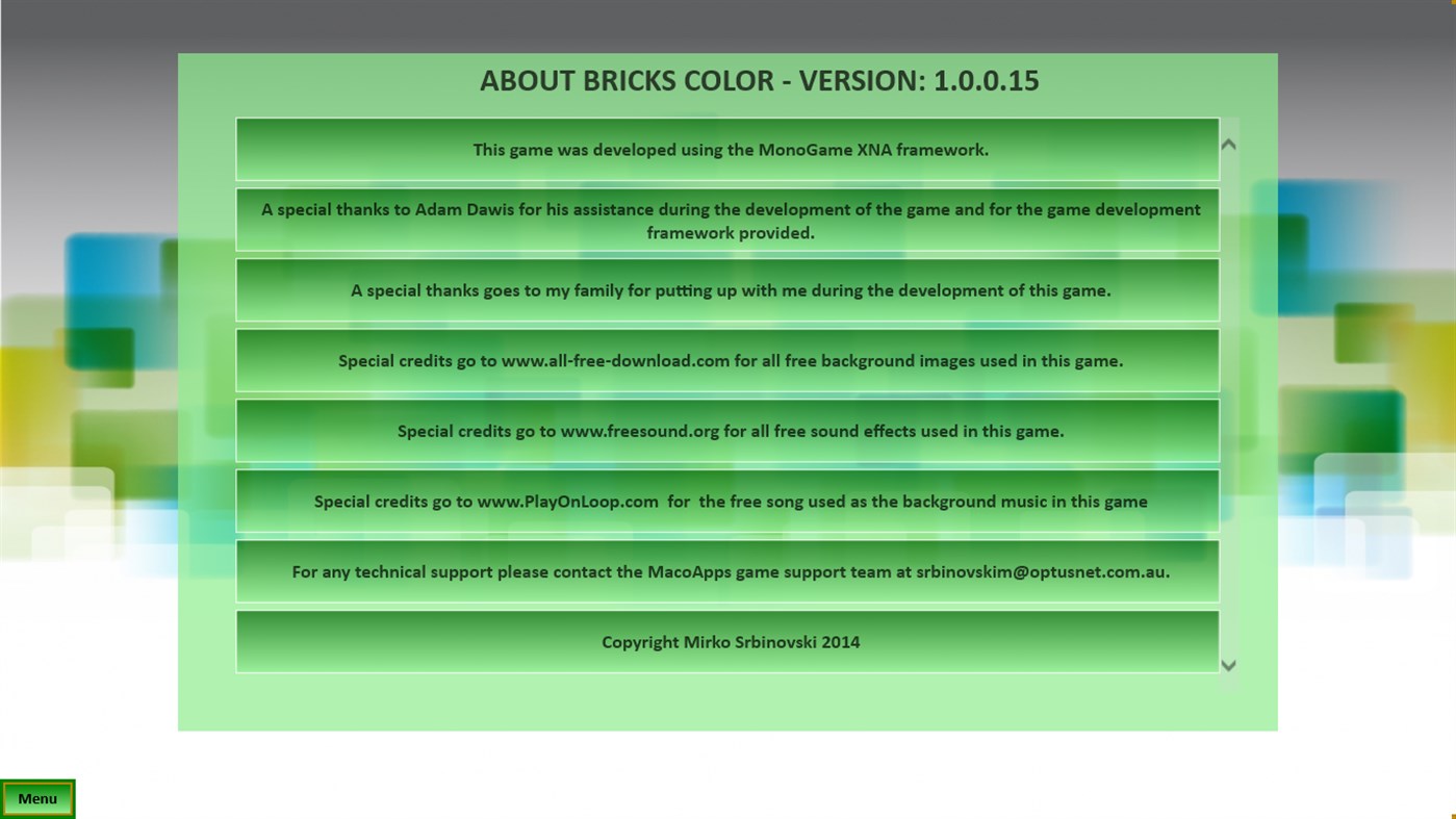 #8. Bricks Colored (Windows) 由: MasoApps
