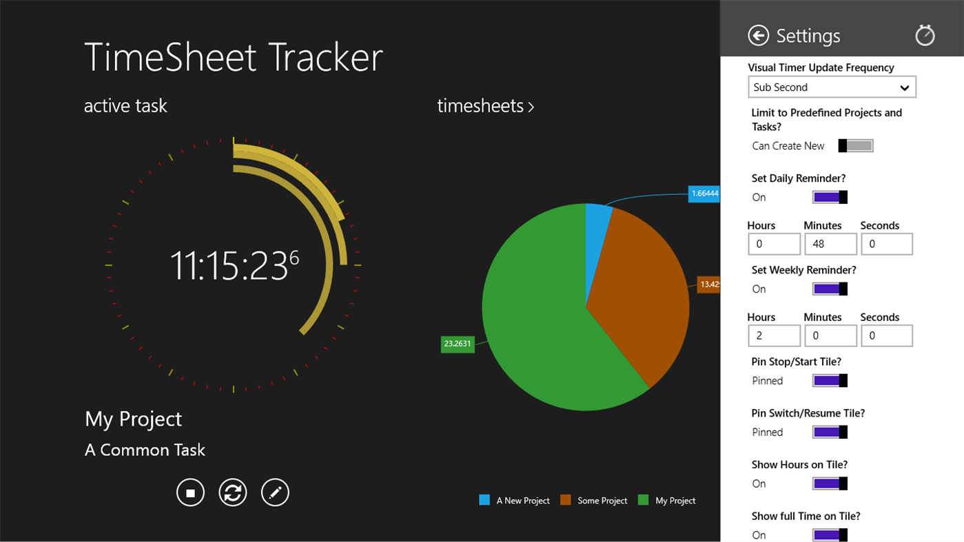 #2. TimeSheet Tracker (Windows) Με: MagooChris