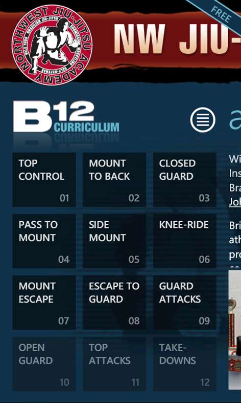 BJJ Basic-12 Free NWJJA Screenshots 1