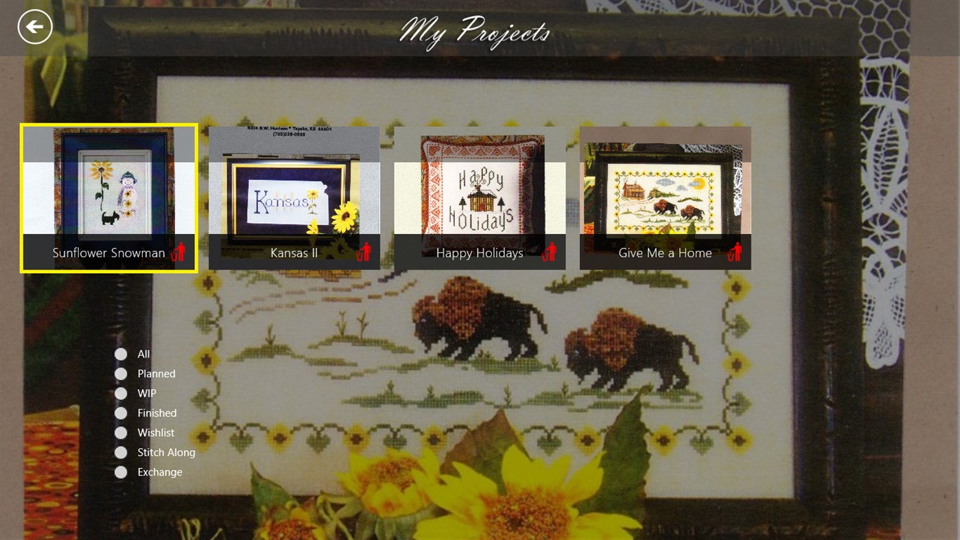 #5. My Cross Stitch Tracker (Windows) De: VABTM Software and Consulting