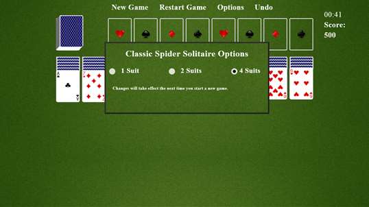 Classic Spider Solitaire screenshot 4