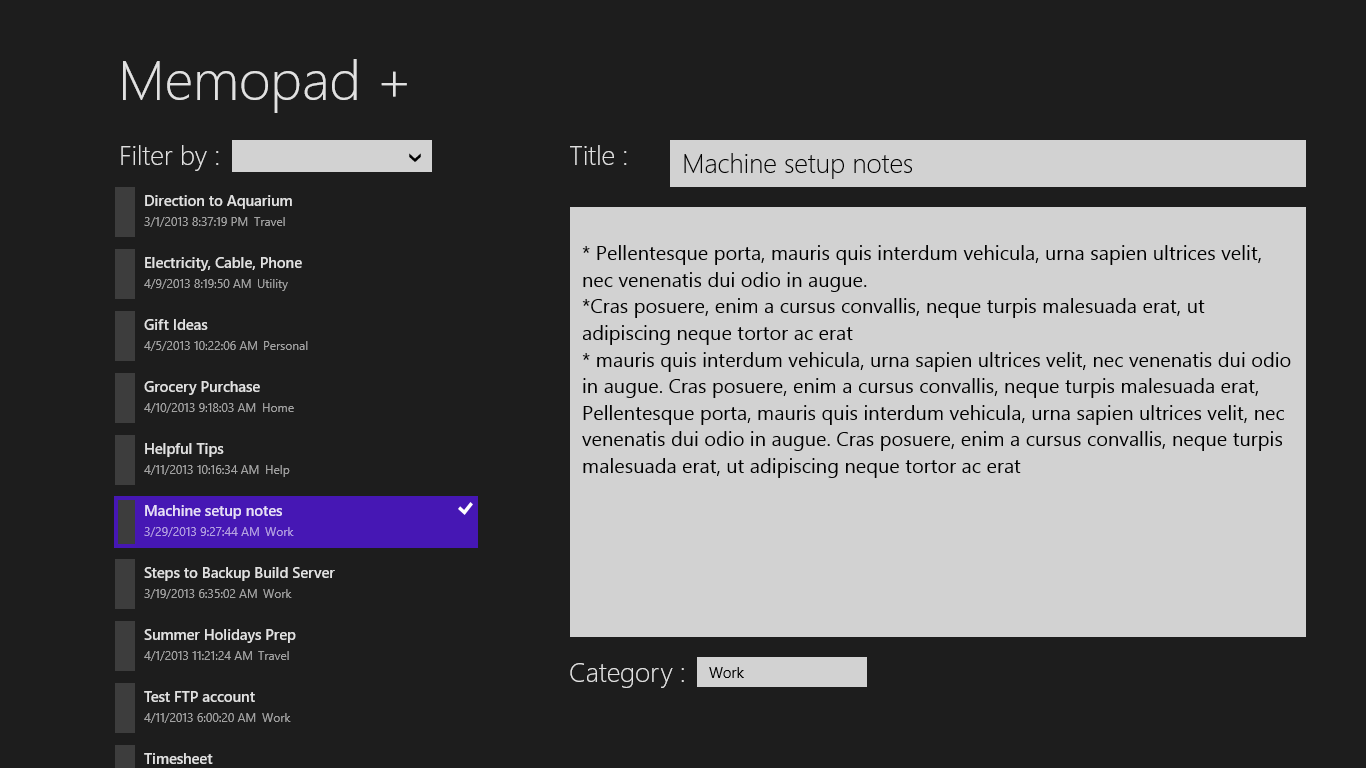L. Note setup. Красивая таблица для добавления лидов. Note setup. Создание музыки midi.