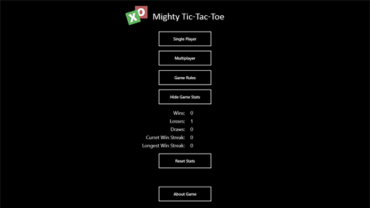 Mighty Tic Tac Toe screenshot 1