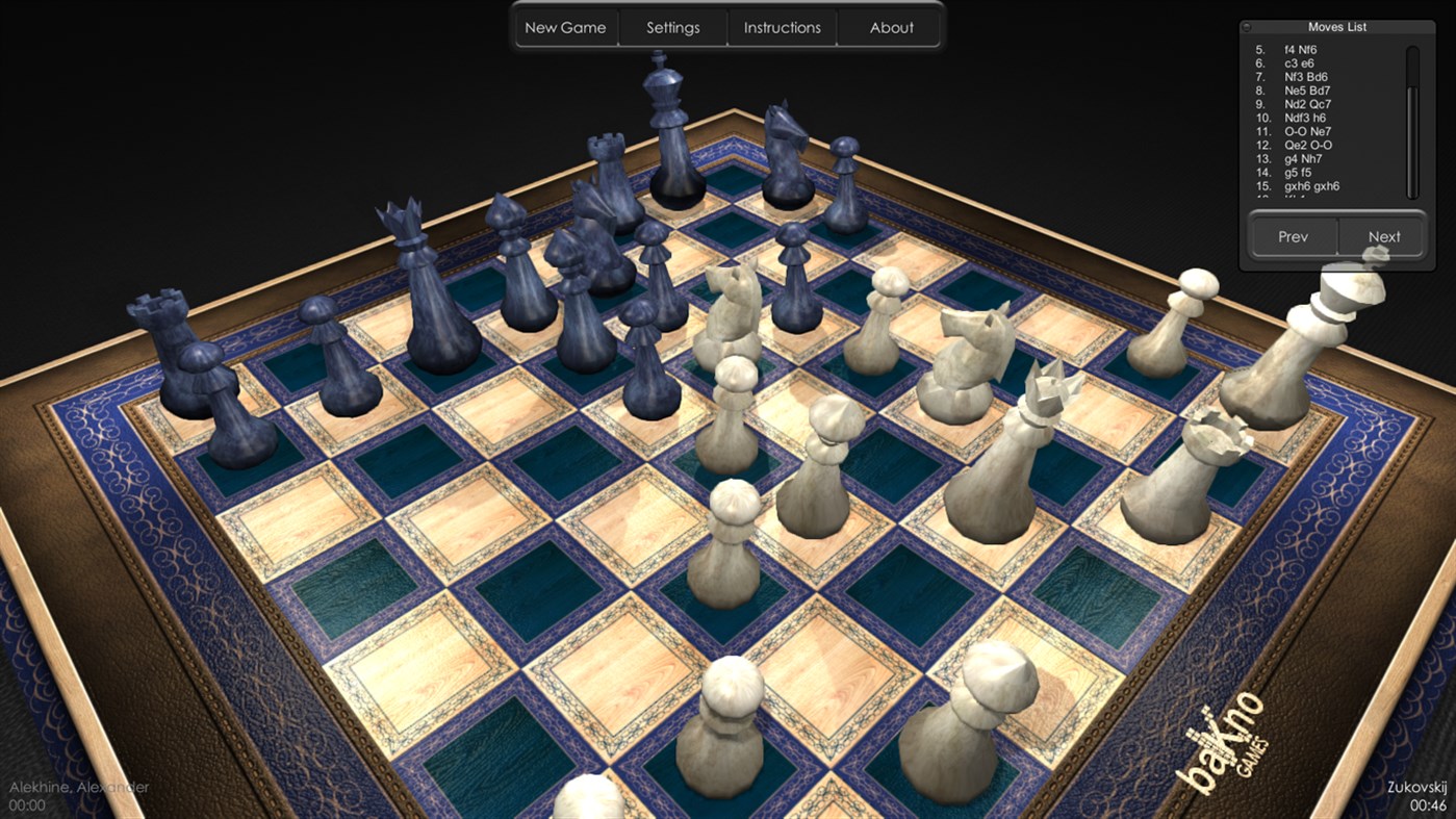 #5. Chess HD (Windows) Podle: BAKNO LLC