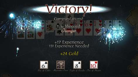 Screenshot: Gain rewards and experience from your victories.