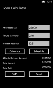 Loan EMI Calculator screenshot 3
