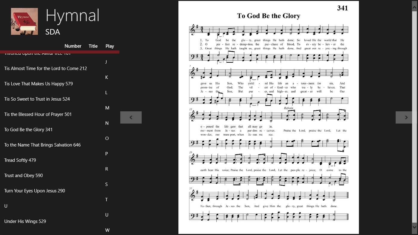 #1. SDA Hymnal (Windows) Podle: MyGadgets2