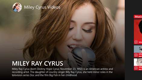 Miley Cyrus Videos Screenshots 1