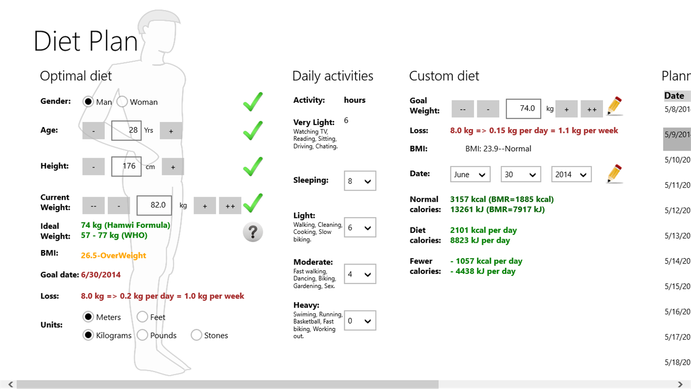 #1. Diet Planning (Windows) Av: Lacko Luboslav