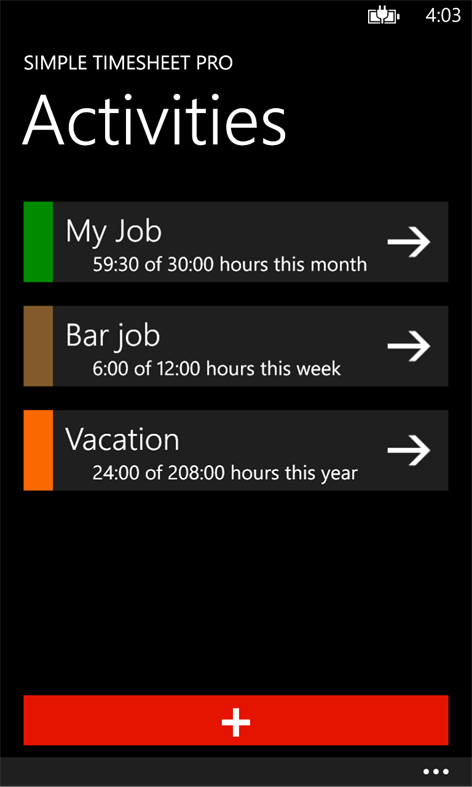 Simple Timesheet Screenshots 2