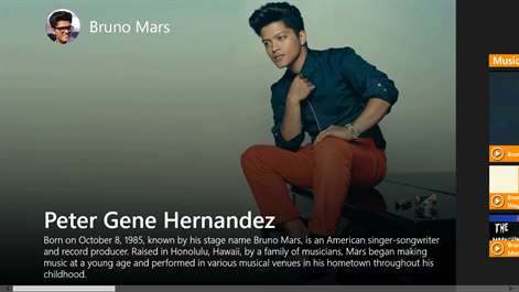 Bruno Mars Screenshots 1