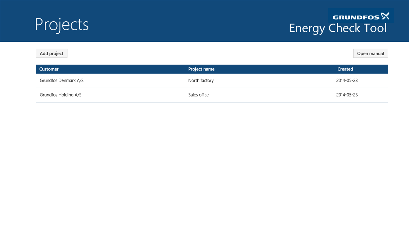 #1. Corporate Energy Check Tool (Windows) By: Grundfos Holding A/S