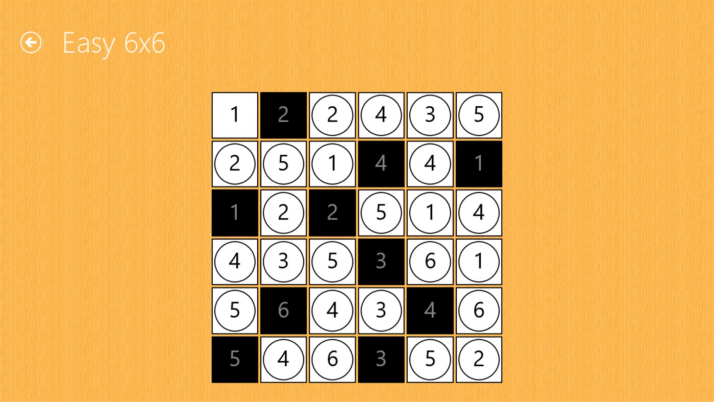 #2. Hitori (Windows) 由: Tess