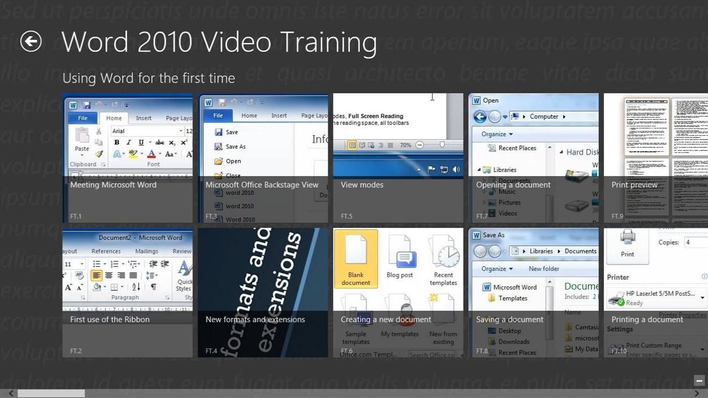 #1. Video Training Word 2010 (Windows) 由: Mediaforma