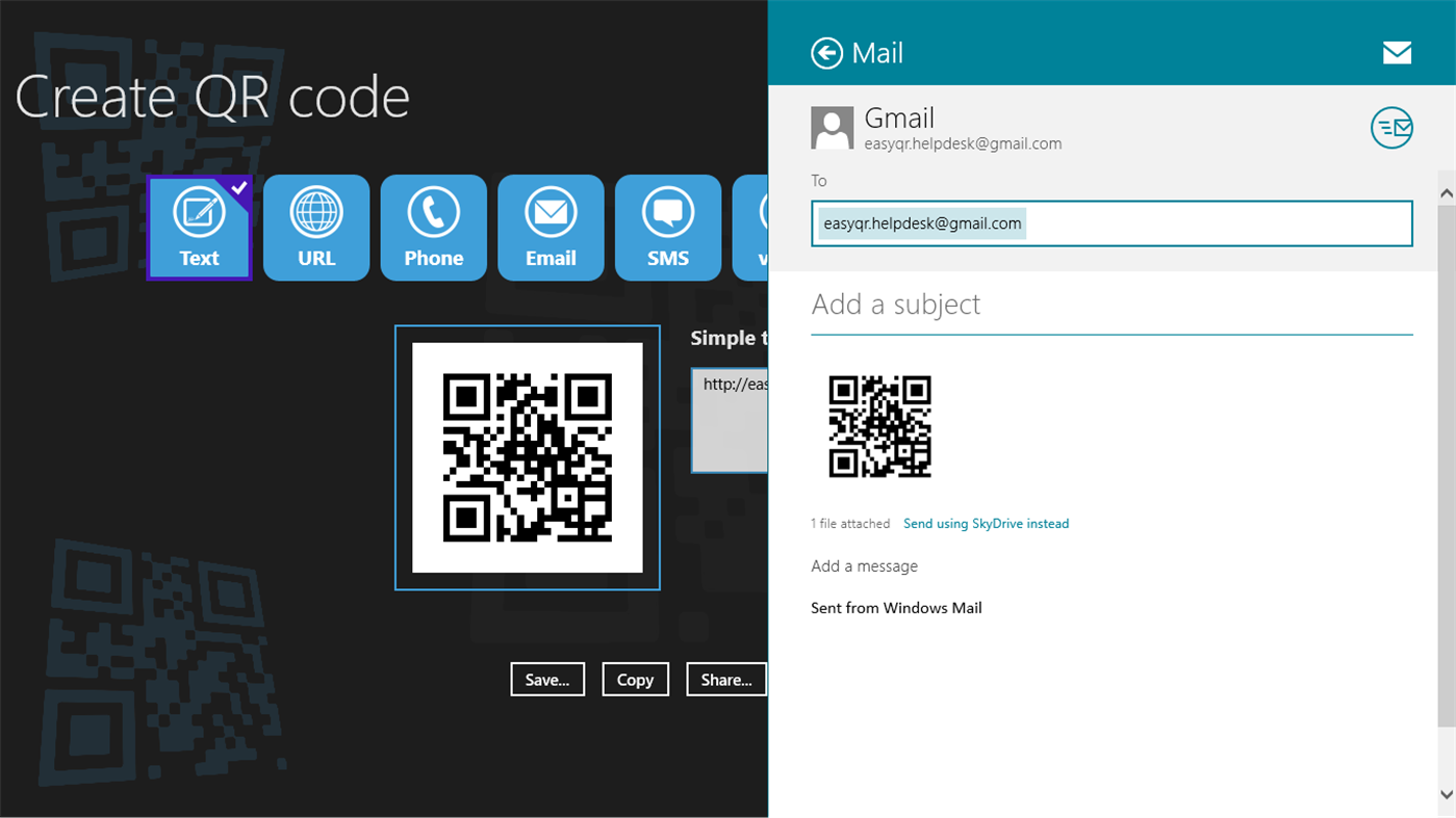 #8. Easy QR (Windows) Oleh: A.Tonkushin