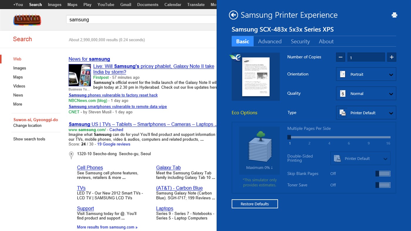 #5. Samsung Printer Experience (Windows) بواسطة: HP Inc.