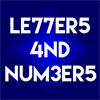 Letters And Numbers Game