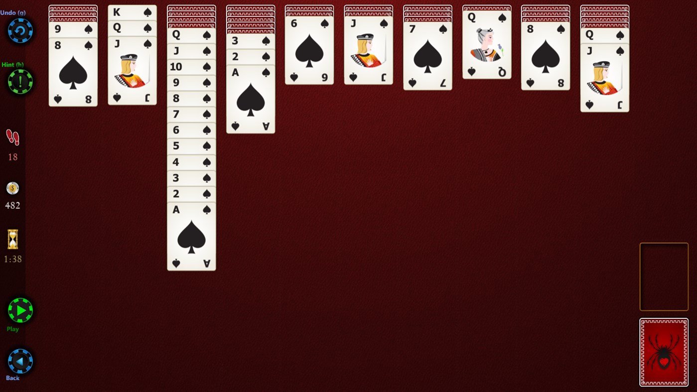 #3. Spider Solitaire HD (Windows) 来自: Bernardo Zamora