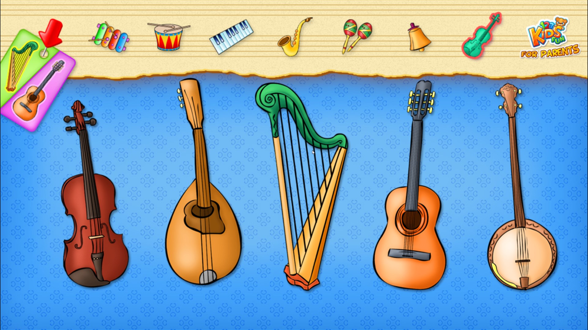 Sounds of Musicial Instruments  Kids Learning Videos 