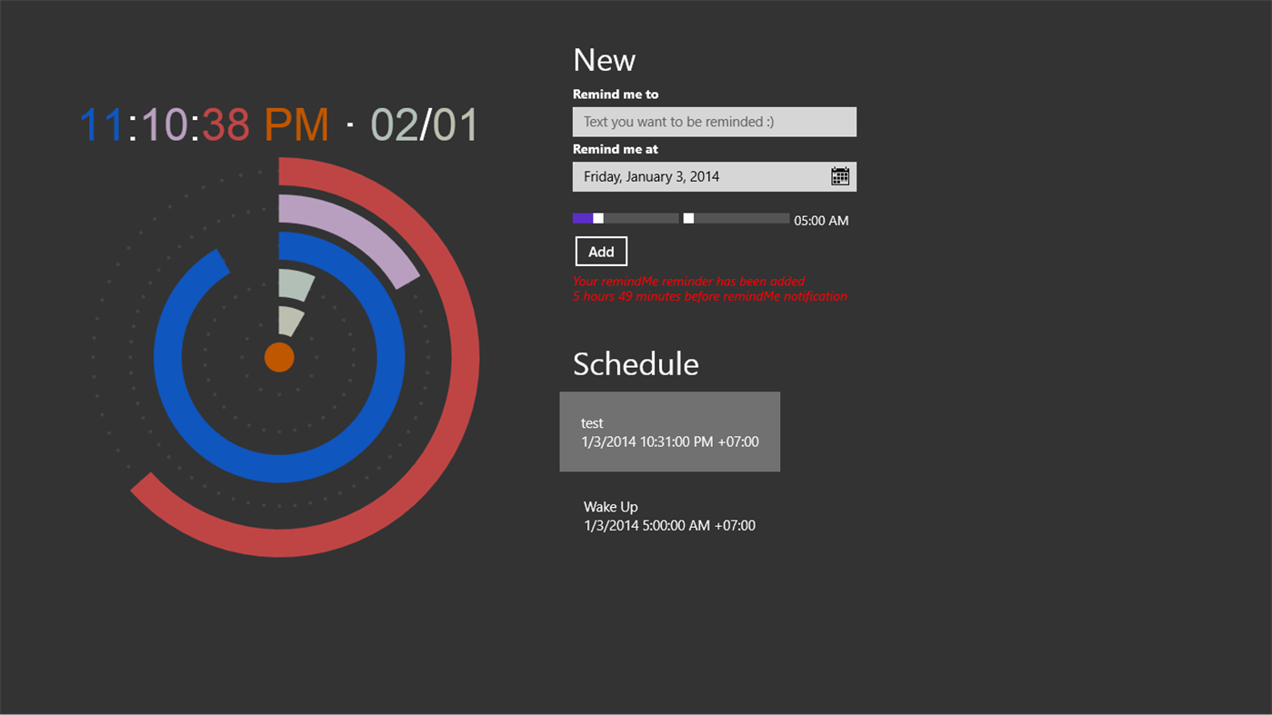 #2. RemindMe8 (Windows) 由: Yudishtira