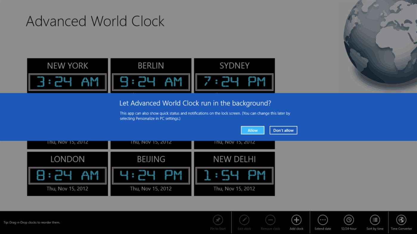 #6. Advanced World Clock (Windows) 由: Fitness Reloaded