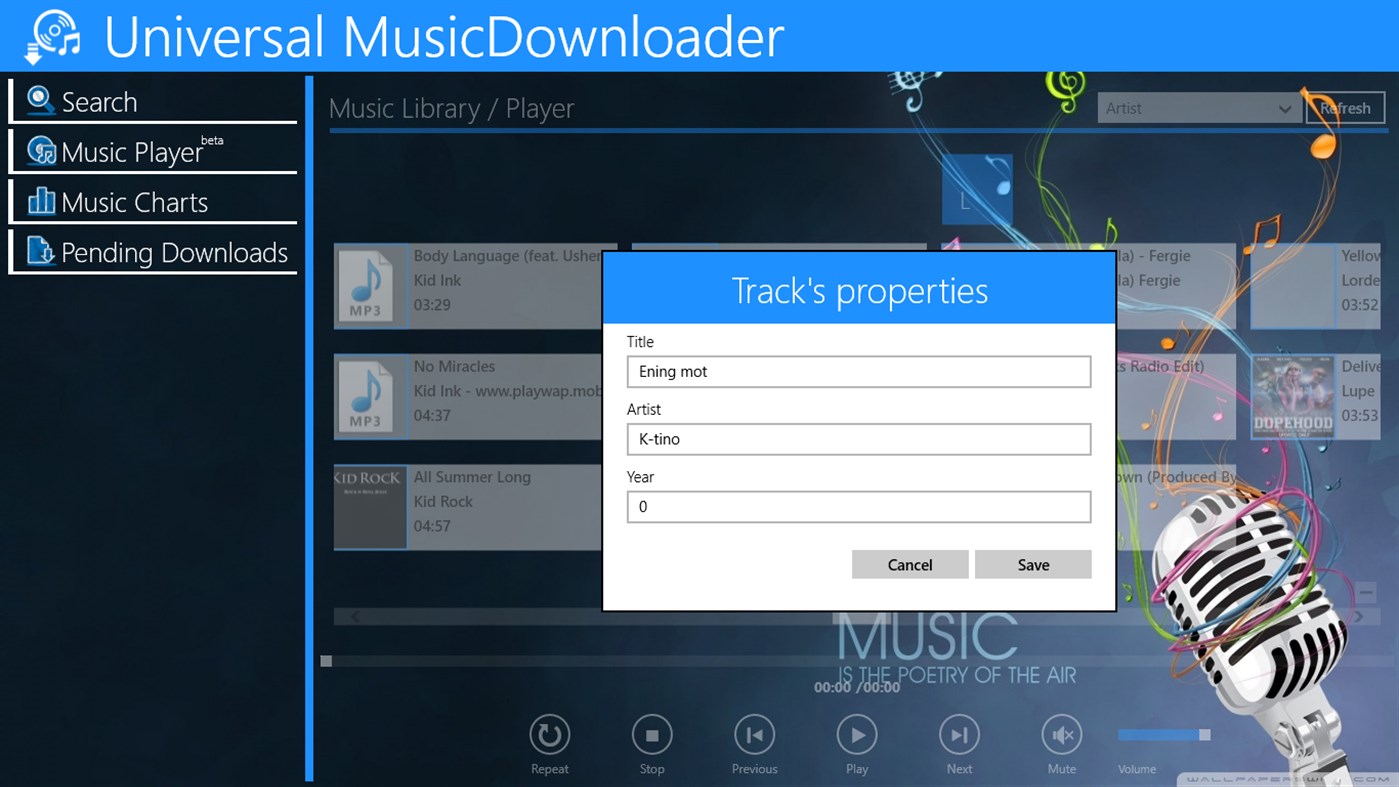 #9. Universal MusicDownloader (Windows) De: HST Labs