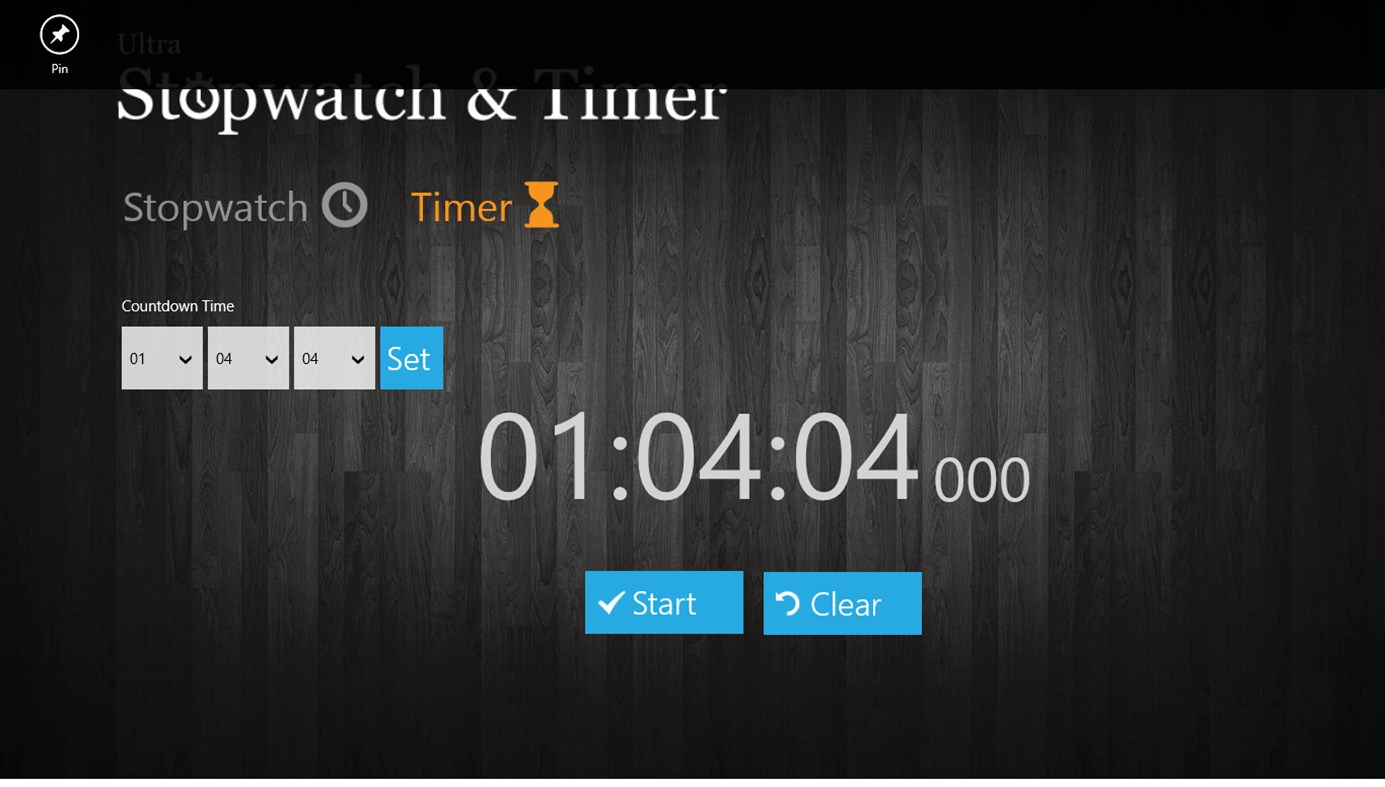 #5. Ultra Stopwatch & Timer (Windows) Podle: Ecsolvo Technologies