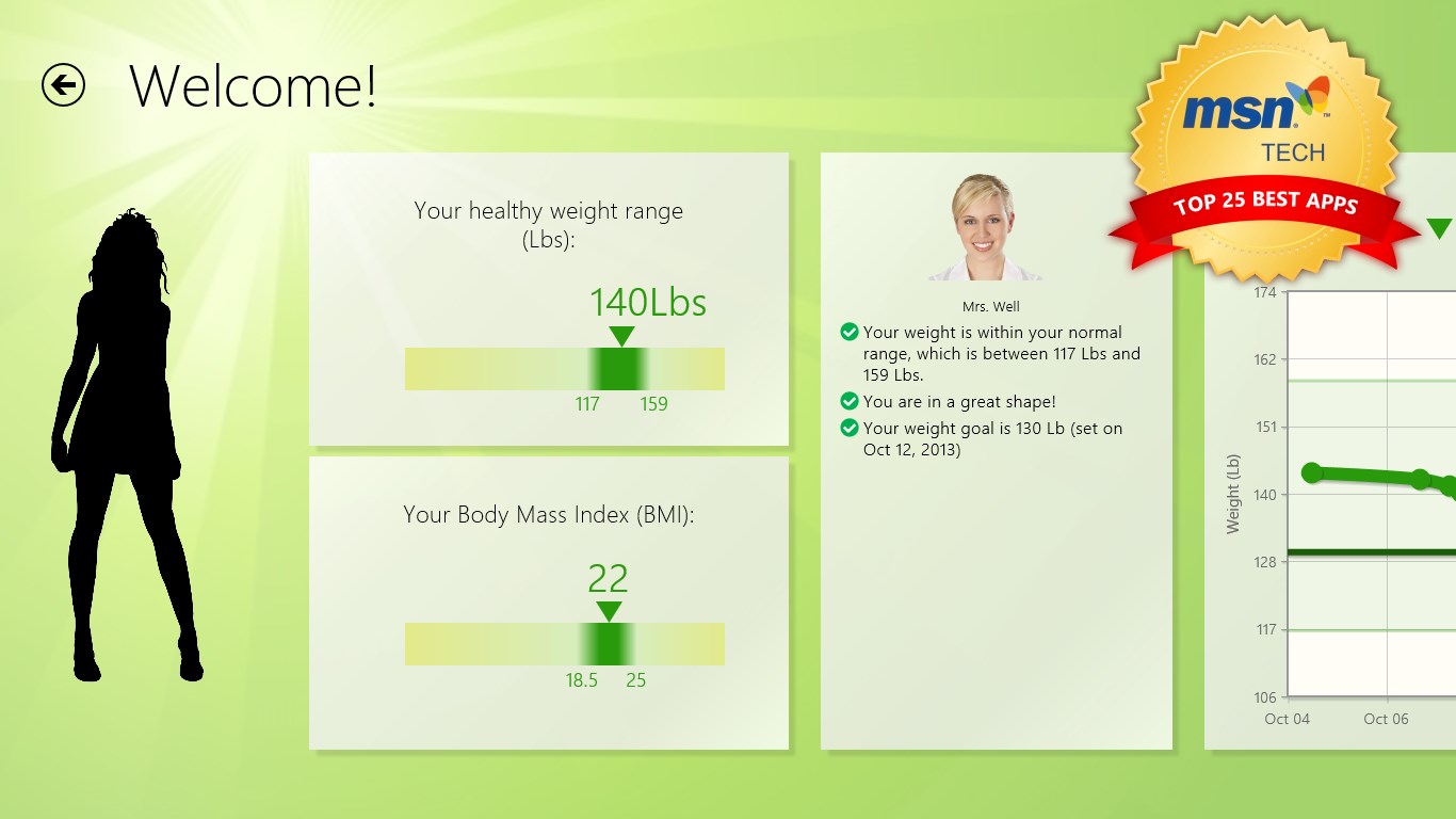 Weight & BMI Tracker screenshot