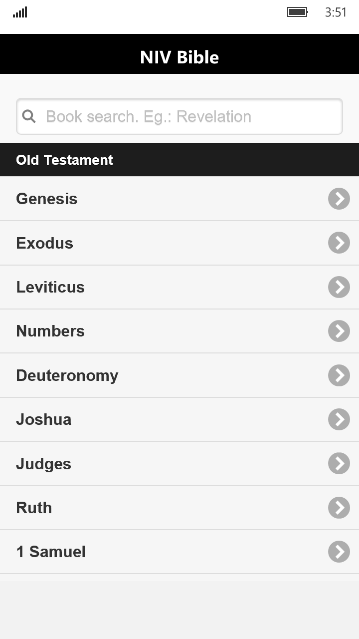 NIV Bible (New International Version) screenshot