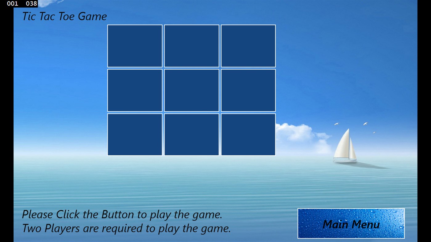 #1. Amazing Tic Tac Toe Game (Windows) Door: Ceetal