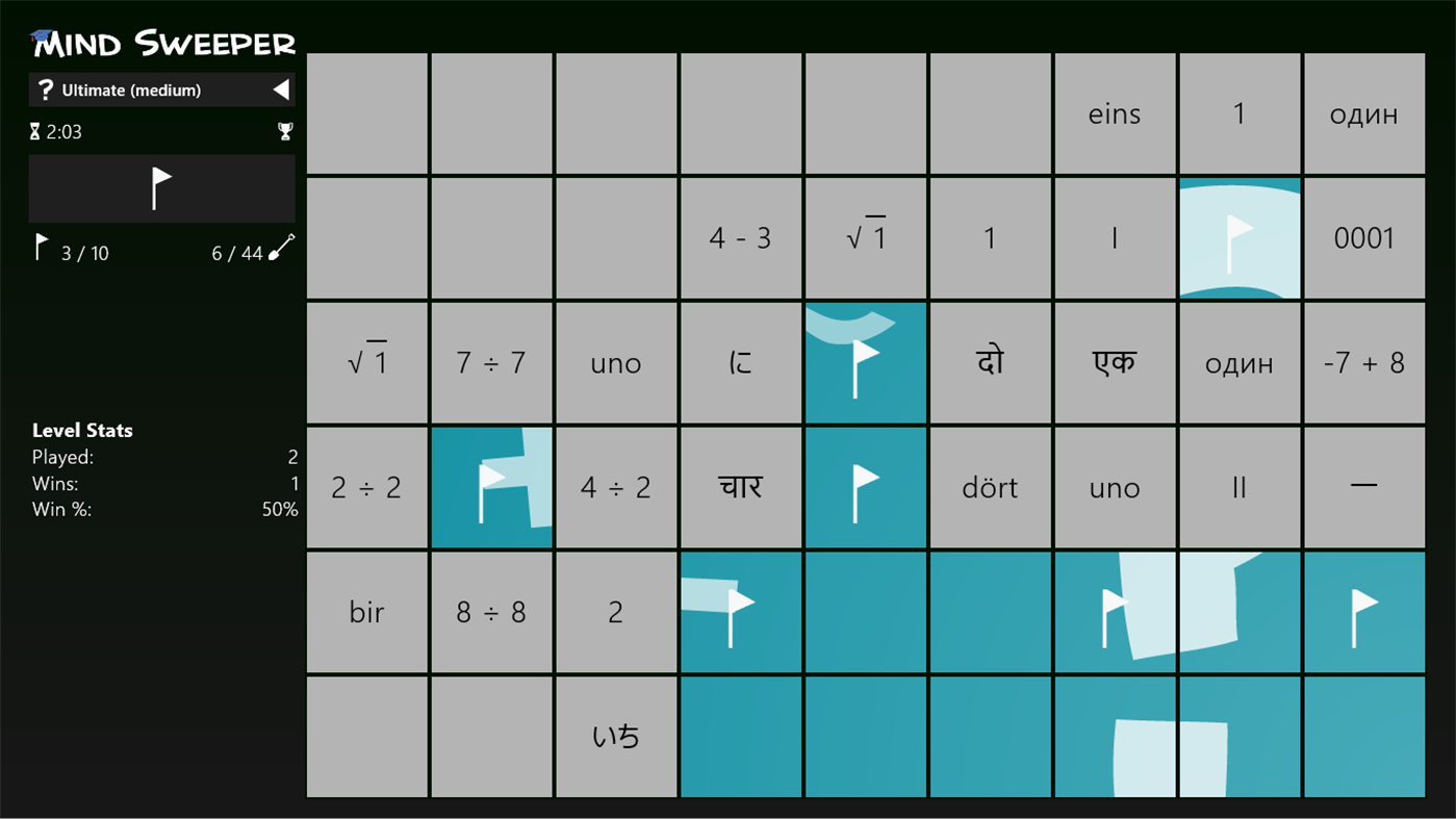 #5. MindSweeper (Windows) Bởi: ‪Mystic Sushi Studios‬