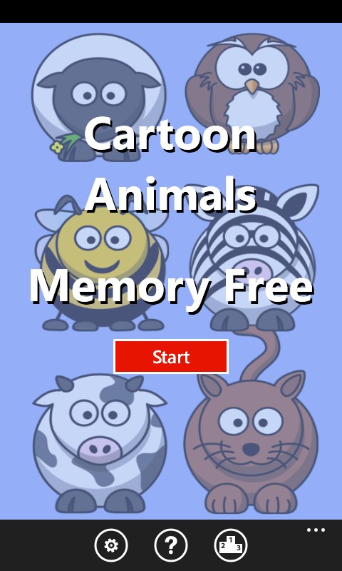 Captura de Pantalla 1 Cartoon Animals Memory Free windows