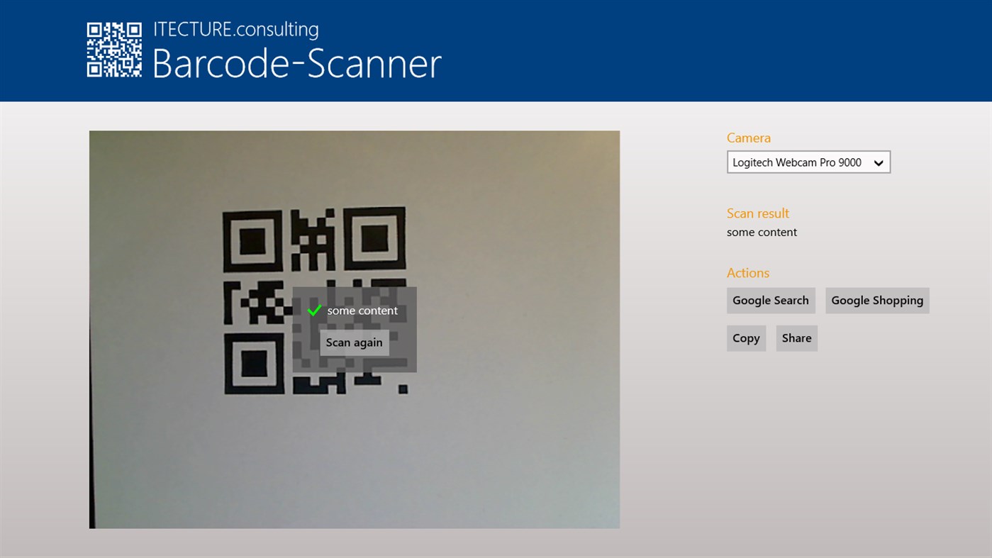 #2. Barcode-Scanner (Windows) Με: ITECTURE.consulting