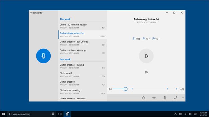 microsoft voice recorder not working