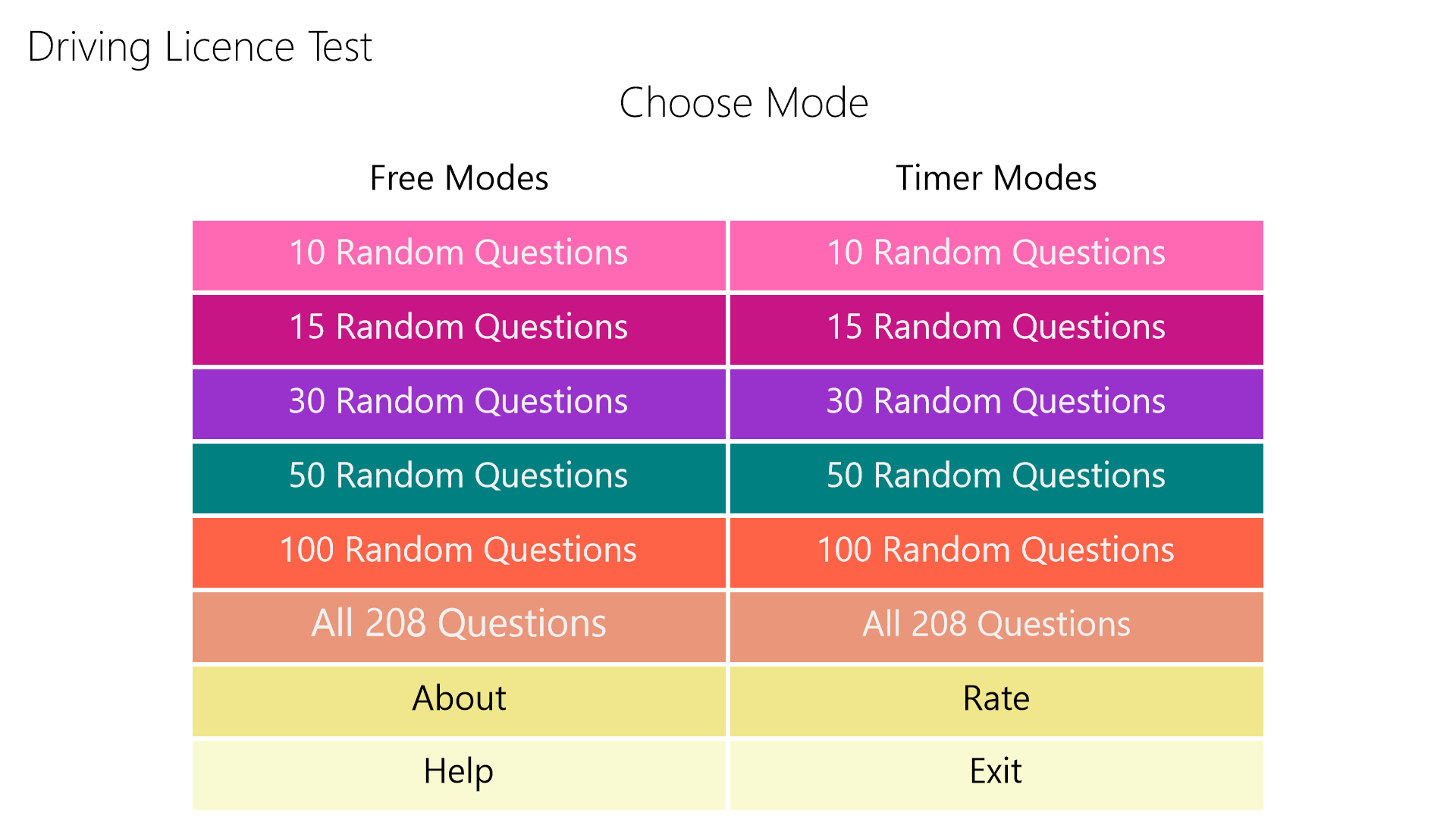 Driver License Test - Microsoft Apps