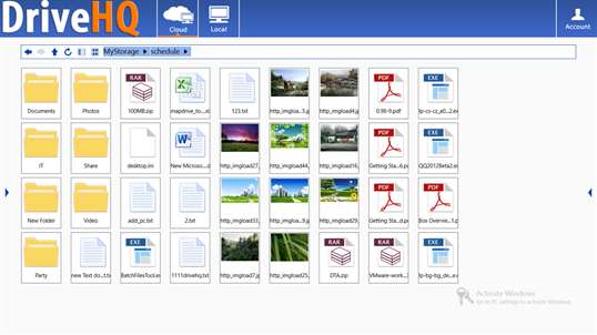 DriveHQ FileManager Lite screenshot 2