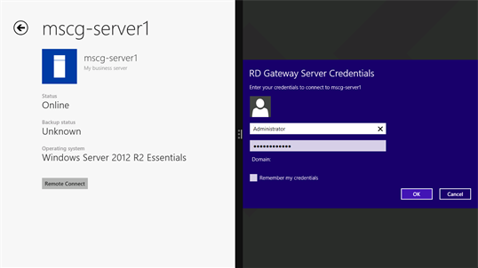 My Server 2012 R2 screenshot 3