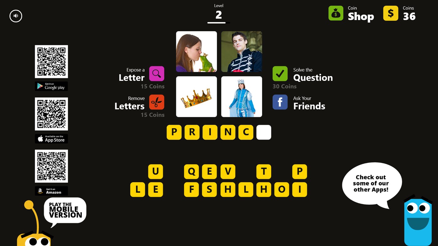 #1. Guess The Word - 4 Pics 1 Word (Windows) 由: Random Logic Games