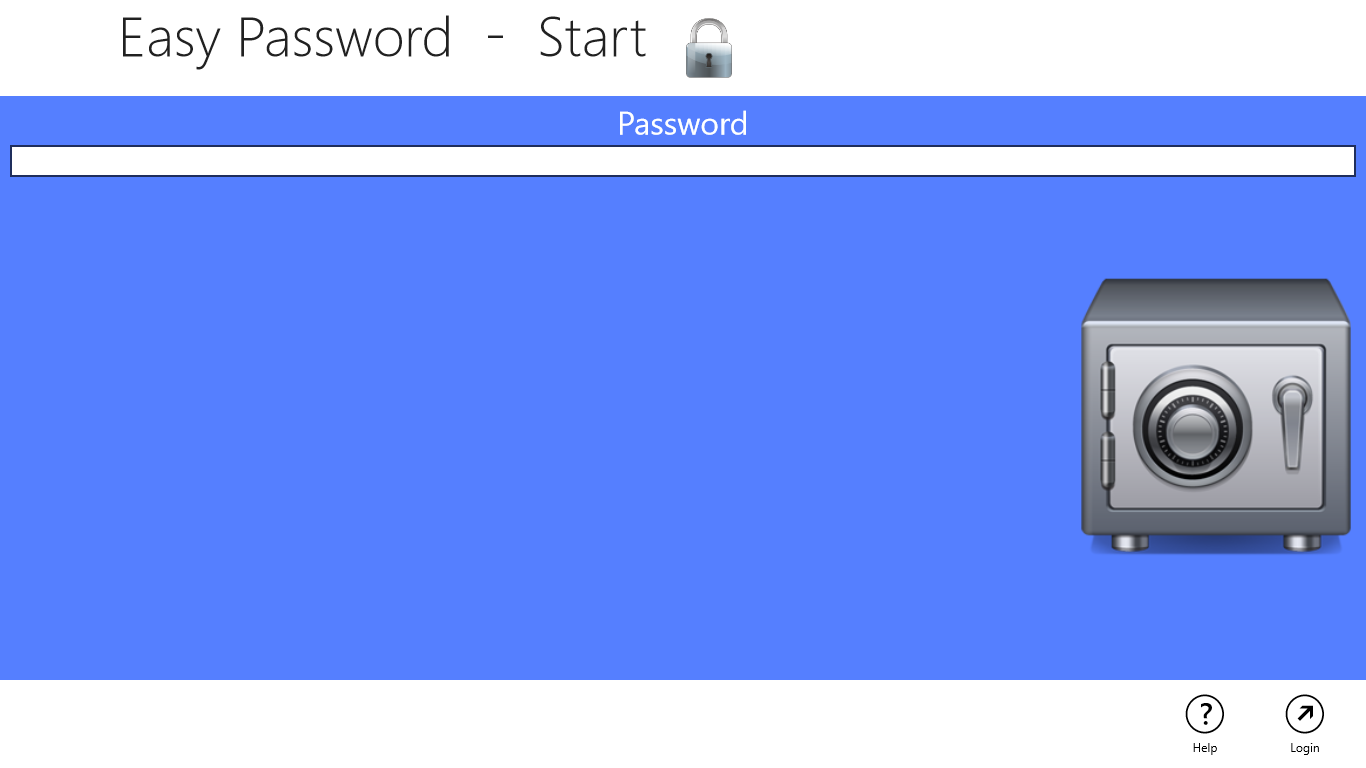 Start password. Easy password.