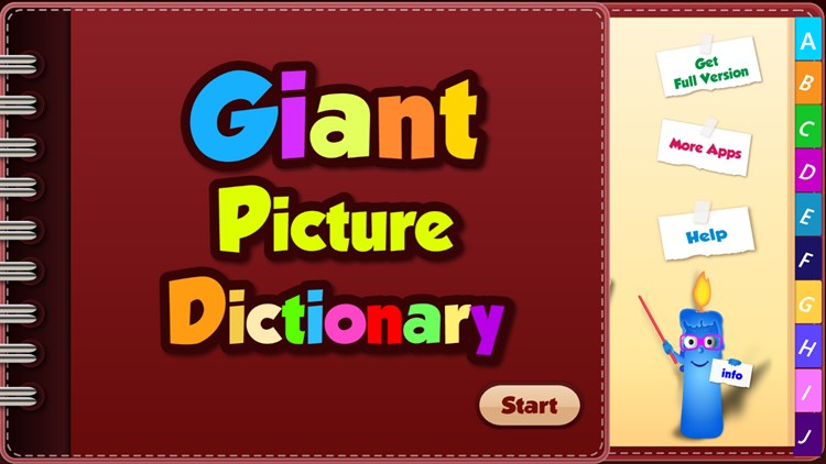 Giant Picture Dictionary - PC - (Windows)