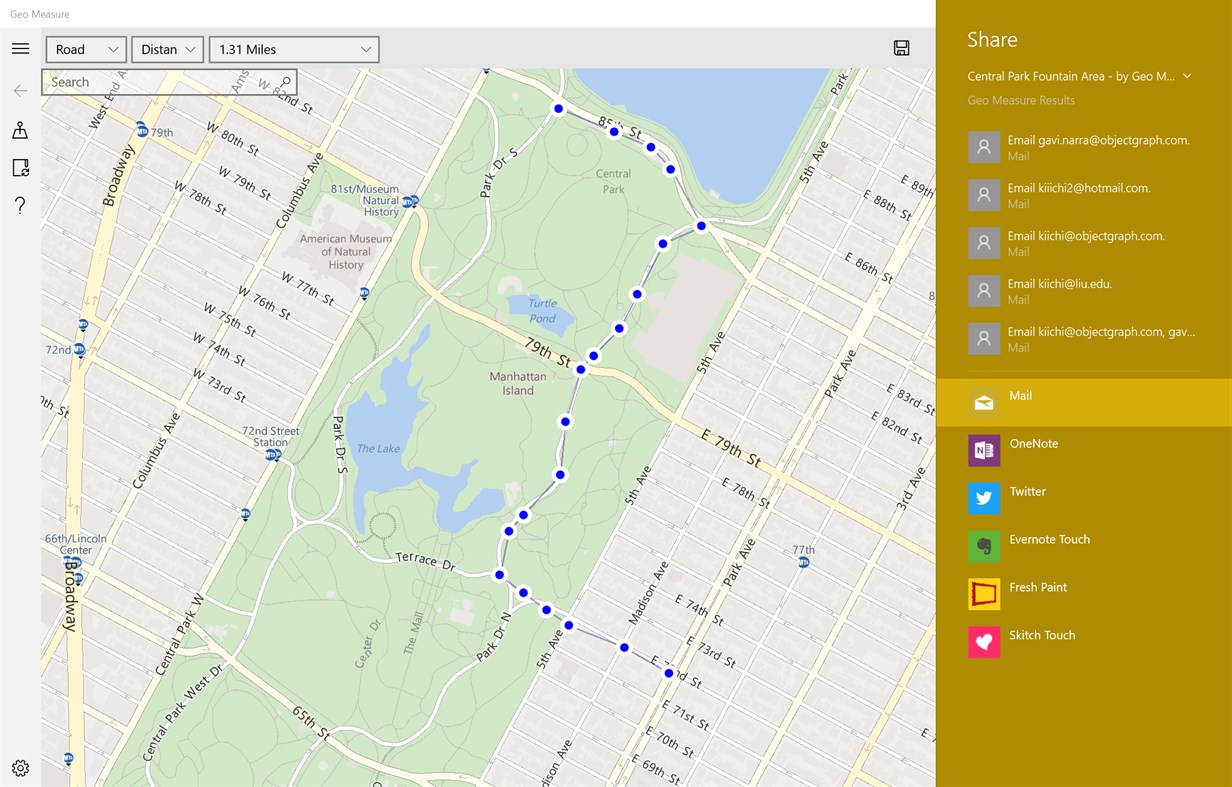 #4. Geo Measure: Map Area / Distance Measurement (Windows) 由: ObjectGraph