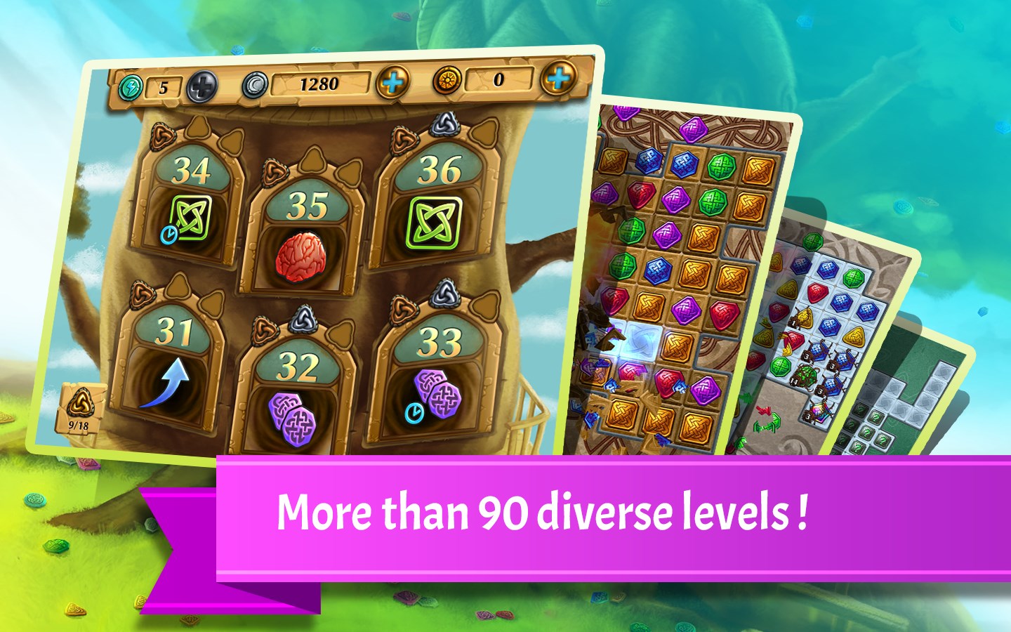 More tham 90 diverse levels!