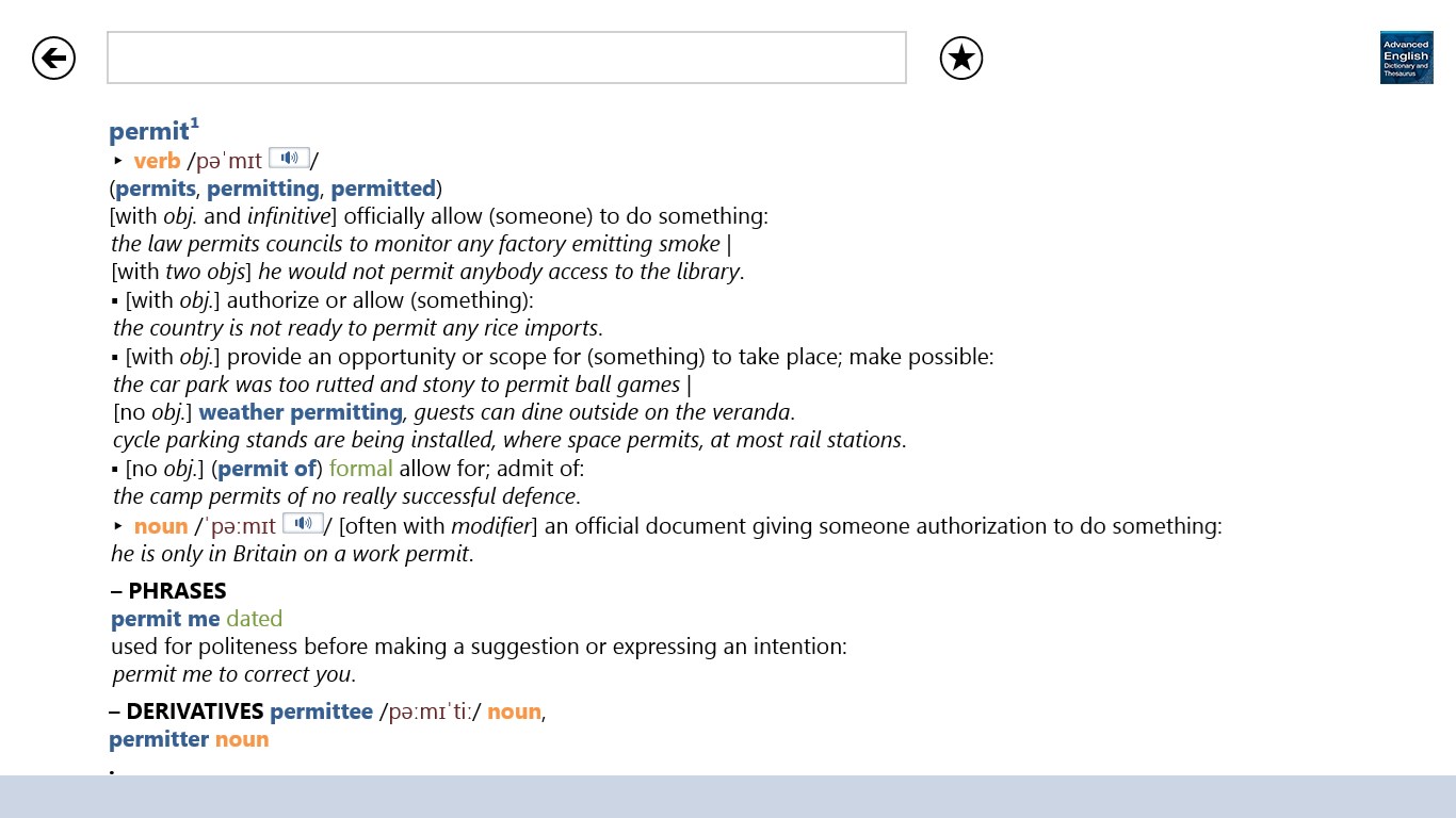 【图】Advanced English Dictionary and Thesaurus(截图3)