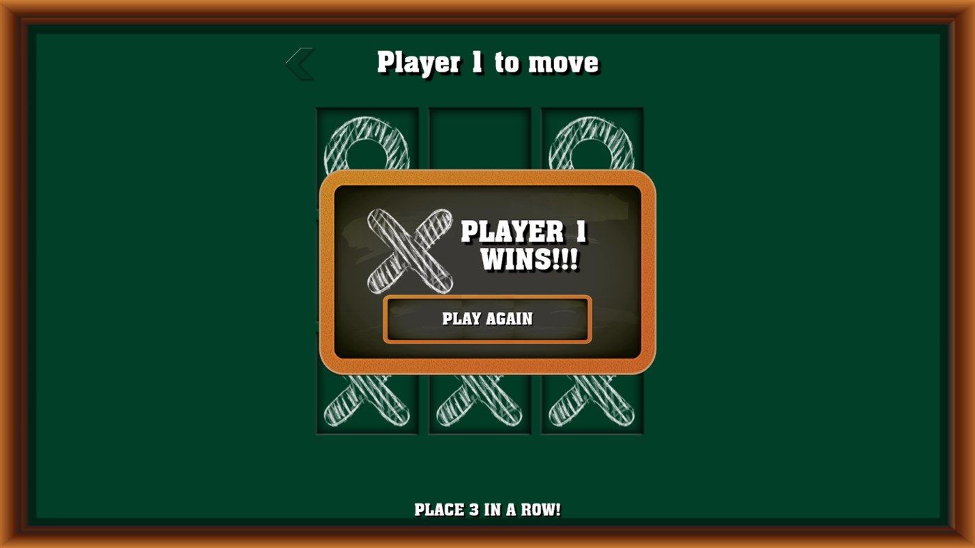#3. Tic Tac Toe $ (Windows) By: Cool Games Studio