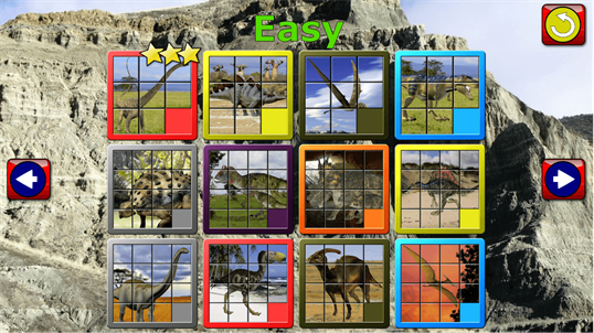 Kids Dinosaur Rex Slide Puzzle 15 - mystic squares shape rearranging mosaic game suitable for developing brainy older aged children screenshot 4