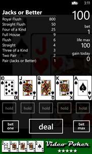 Video Poker . screenshot 1
