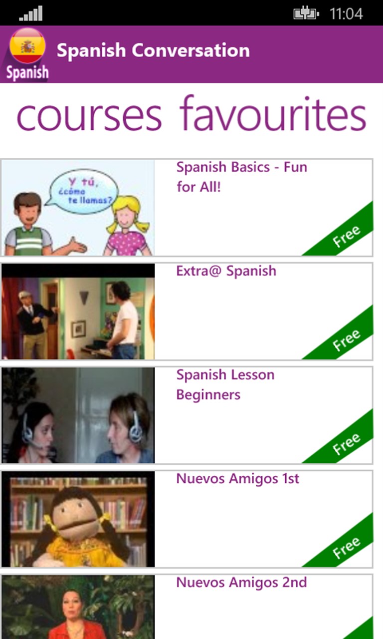 Learn Spanish Courses for Windows 10