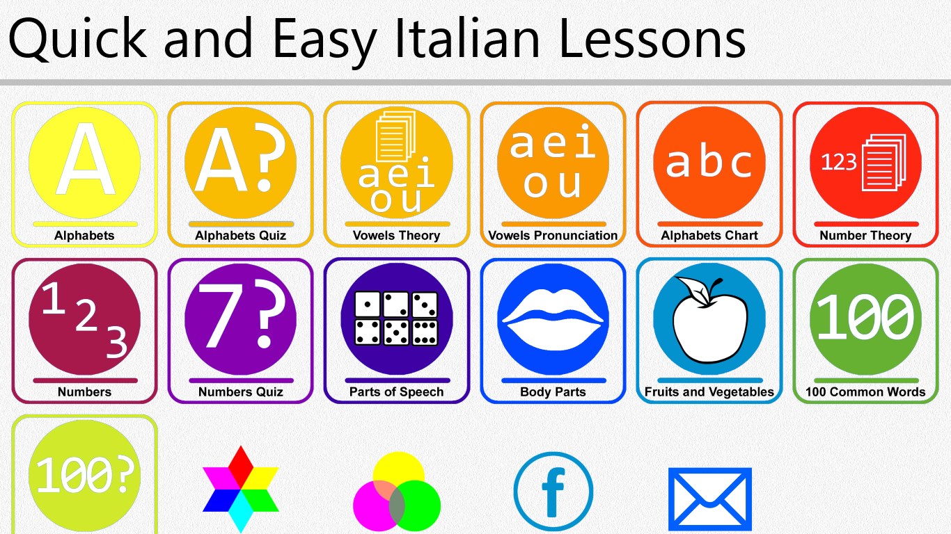 Italian lessons. Quick and easy наклейки.