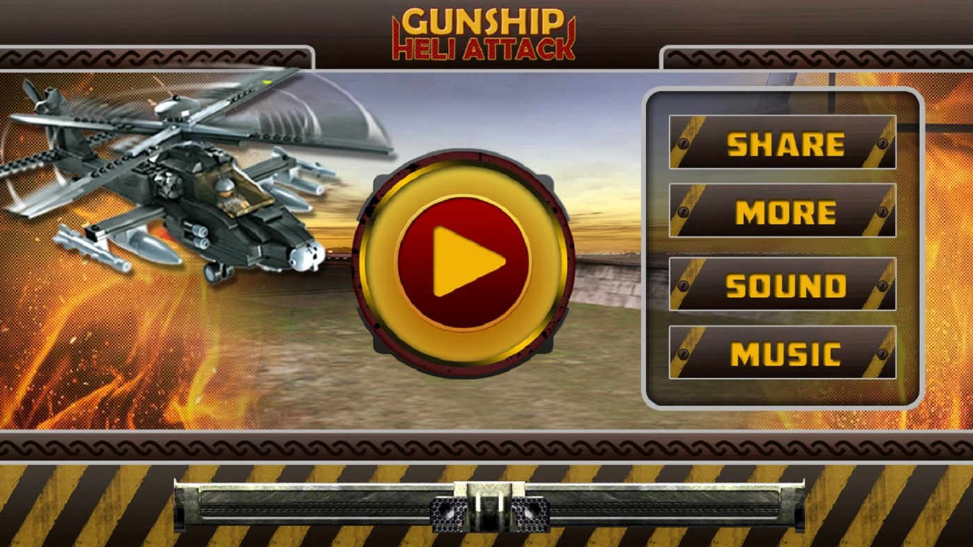 #1. Gunship Helli Attack (Windows) Podle: ZITI Games
