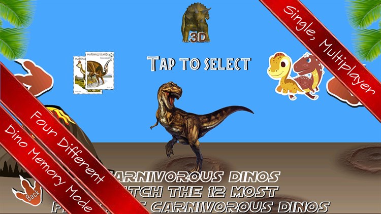 Dinosaur Memory Game for kids - PC - (Windows)